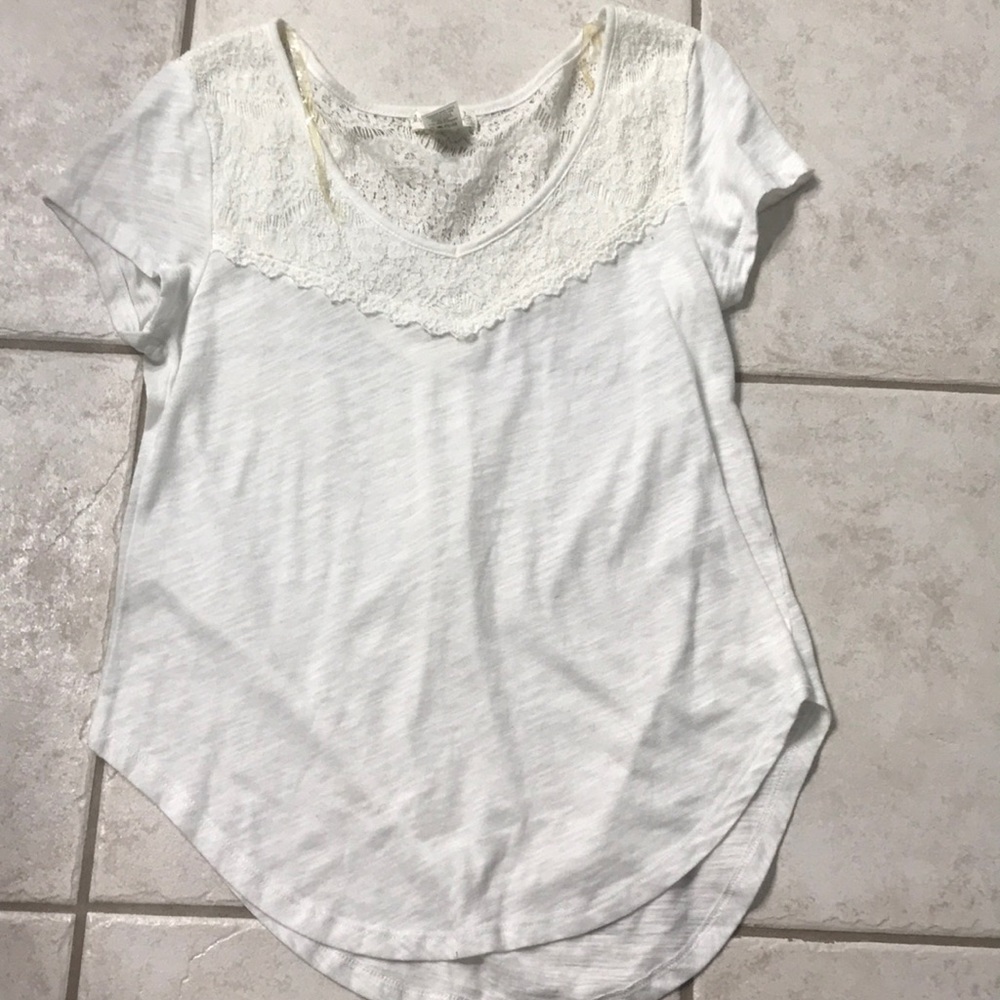 white lace top